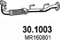 Глушитель (труба приемная) Asso передний для Mitsubishi Carisma I 1995-2006. Артикул 30.1003