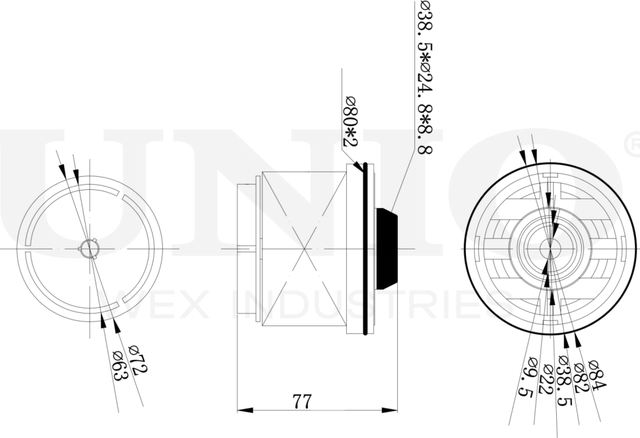 Фильтр топливный (Unio). Артикул FLT-50043