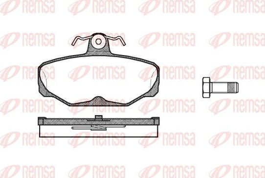 Тормозные колодки Remsa задние для AC Cobra IV 1990-2001. Артикул 0205.00