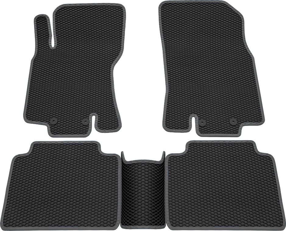 Коврики Rezkon EVA для салона Nissan X-Trail T32 2015-2026 Серый кант. Артикул 9025035202