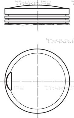 Поршень Mahle для Mercedes-Benz 190 (W201) 1990-1993. Артикул 002 28 01