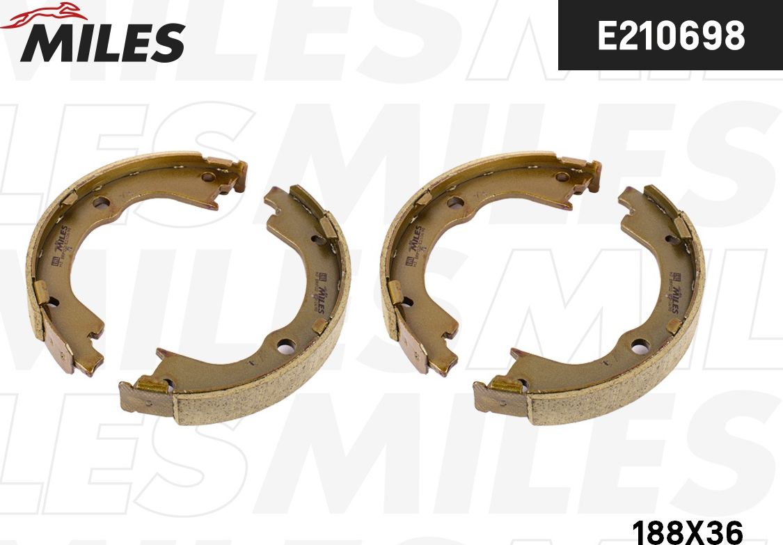 Тормозные колодки (стояночная тормозная система) Miles. Артикул E210698