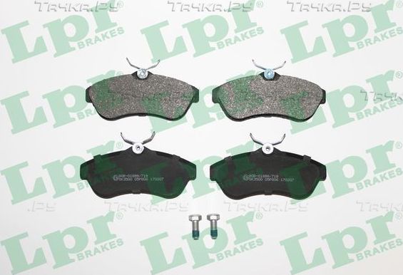 Тормозные колодки LPR передние для Citroen C3 I 2002-2010. Артикул 05P806