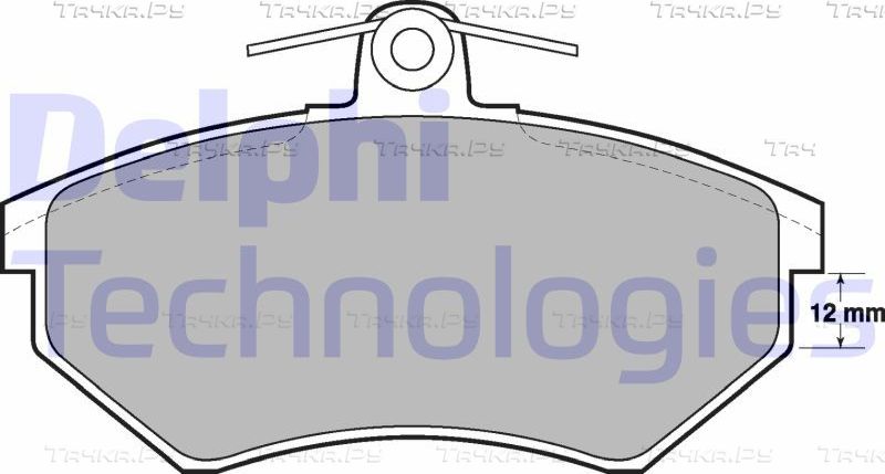 Тормозные колодки Delphi (Low-Metallic). Артикул LP778