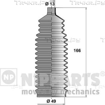 Пыльник рулевой рейки (комплект) Nipparts передний правый/левый для Chevrolet Evanda 2005-2006. Артикул J2840900