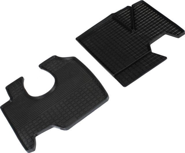 Коврики резиновые Seintex с узором сетка для салона Mercedes-Benz Axor 2002-2016. Артикул 94287