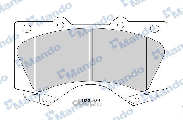 Колодки тормозные передние к-кт (Mando). Артикул MBF015619