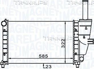 Радиатор охлаждения двигателя Magneti Marelli. Артикул 350213187100