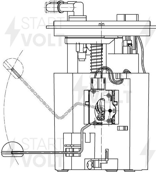 Бензонасос (топливный насос) StartVOLT. Артикул SFM 2200