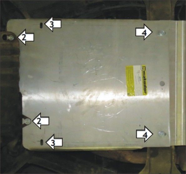 Защита Мотодор для КПП Hummer H3 2007-2010. Артикул 15701