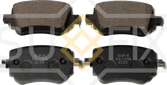Колодки тормозные дисковые | зад прав/лев | (Sufix). Артикул SX-1038