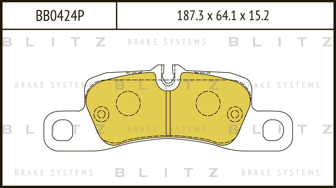 Колодки тормозные VW TOUAREG 10- задн. (Blitz). Артикул BB0424P