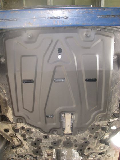 Защита алюминиевая Alfeco для картера и КПП Hyundai Tucson III 2015-2021. Артикул ALF.10.47al