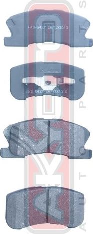 Тормозные колодки Akyoto Packing AKYOTO передние для Daihatsu YRV I 2001-2005. Артикул AKD-6427