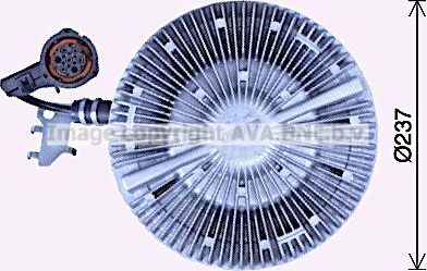 Муфта (вискомуфта) вентилятора AVA для Mercedes-Benz Actros MP3 2008-2012. Артикул MEC319