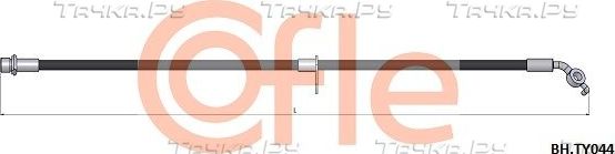Тормозной шланг Cofle передний левый для Toyota RAV4 II (XA20) 2000-2005. Артикул 92.BH.TY044