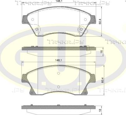 Тормозные колодки G.U.D.. Артикул GBP143112