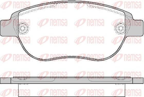Тормозные колодки Remsa. Артикул 0841.00