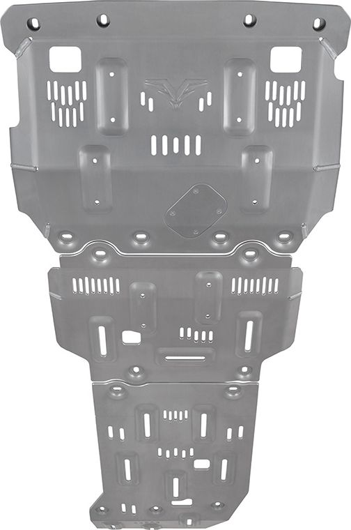 Защита алюминевая Falcon для радиатора, картера, РК, КПП Haval H5 II (2.0T, бензин) 2023-2026. Артикул 8119220584A