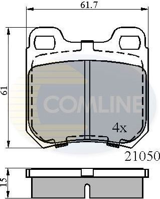 Тормозные колодки Comline Comline. Артикул CBP0741