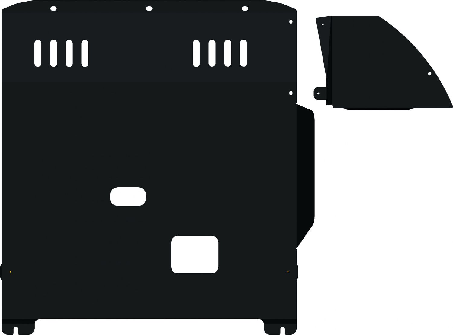 Защита Alfeco для картера и КПП Peugeot Boxer 2006-2026. Артикул ALF.17.08