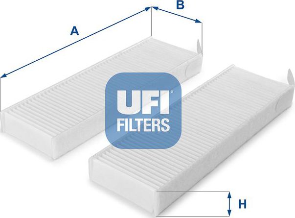 Салонный фильтр UFI для Peugeot Expert III 2016-2024. Артикул 53.154.00