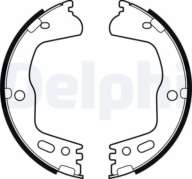 Тормозные колодки (стояночная тормозная система) Delphi задние для Kia Stinger I 2017-2026. Артикул LS2155