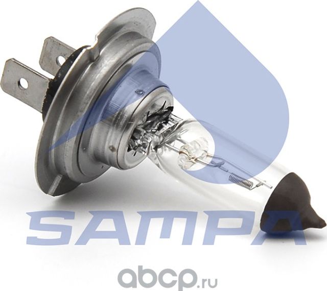 Лампа накаливания галогенная H7 12V 55W PX 26d (Sampa). Артикул 0961837