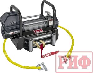 Лебёдка переносная РИФ 9000U c площадкой и проводами (стальной трос). Артикул EWG9000U-KIT2