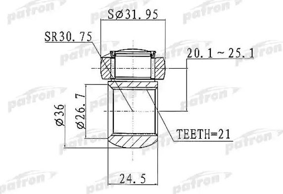 Трипоид Patron для Fiat Idea 2004-2016. Артикул PTD005