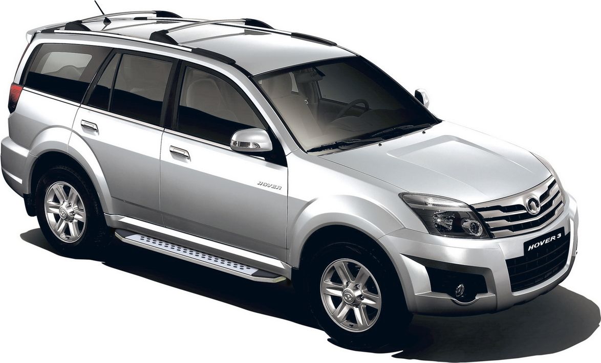 Пороги алюминиевые Rival Bmw-Style овал для Great Wall Hover H3 2010-2014. Артикул B173AL.2001.4