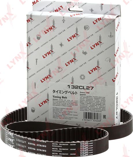 Ремень ГРМ LYNXauto для Renault Sandero II 2012-2026. Артикул 132CL27