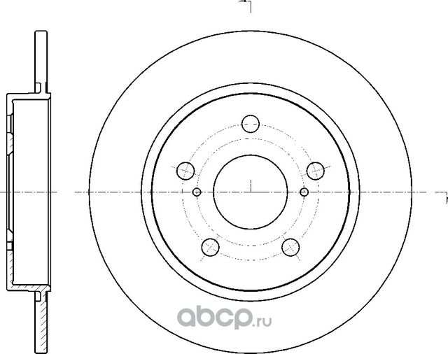 Диск тормозной (G-Brake). Артикул GR01748