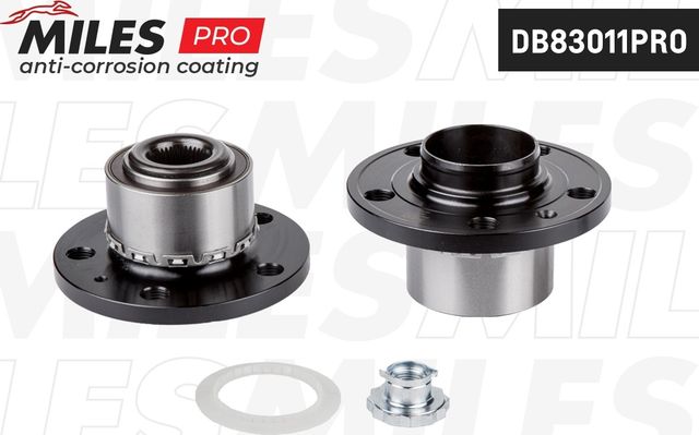Ступица с подшипником AUDI A1/A2/SKODA/VW POLO IV-V 99- пер.(с покрытием) (Miles). Артикул DB83011PRO