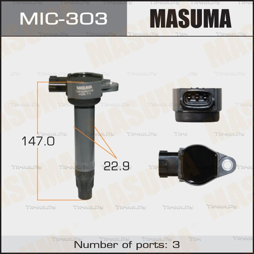 Катушка зажигания Masuma для Mitsubishi ASX I 2010-2026. Артикул MIC-303