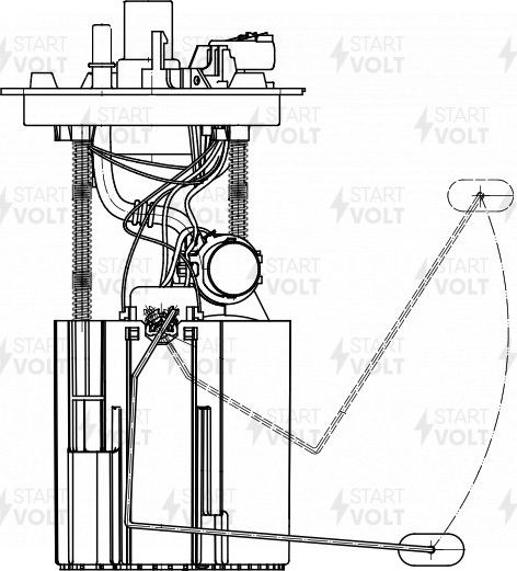 Бензонасос (топливный насос) StartVOLT для Opel Insignia I 2008-2017. Артикул SFM 0538