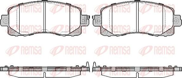 Тормозные колодки Remsa. Артикул 1741.04