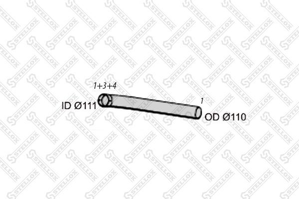 Глушитель Stellox. Артикул 82-03569-SX