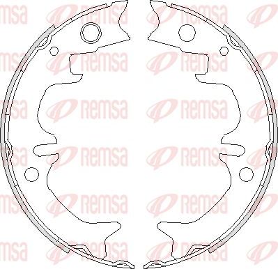 Тормозные колодки (стояночная тормозная система) Remsa. Артикул 4731.00