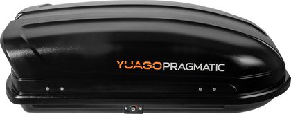 Автомобильный бокс Yuago Pragmatic (тиснение) (EuroLock) черный (410 л, 147х97х39 см). Артикул 2000000009933