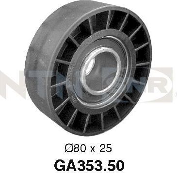 Направляющий (ведущий) ролик приводного поликлинового ремня NTN / SNR. Артикул GA353.50