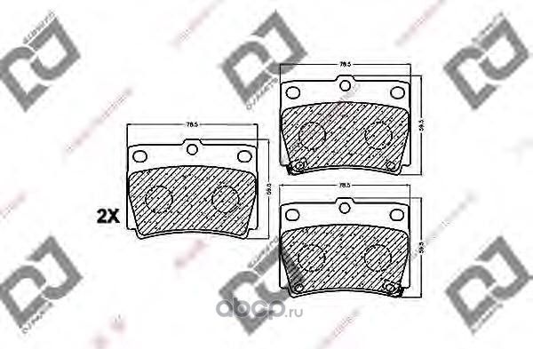 Колодки тормозные (DJ Parts). Артикул BP1149