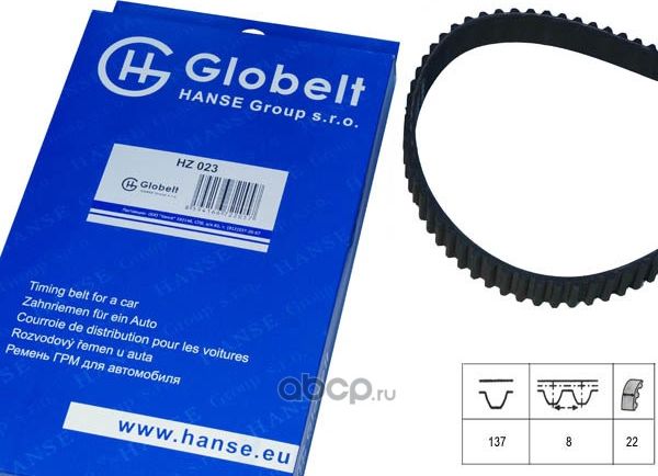 Ремень ГРМ (Globelt). Артикул HZ023