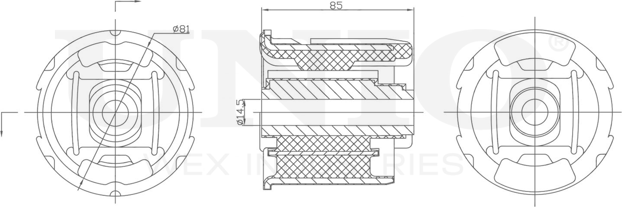 Сайлентблок балки (Unio). Артикул RMP-20074