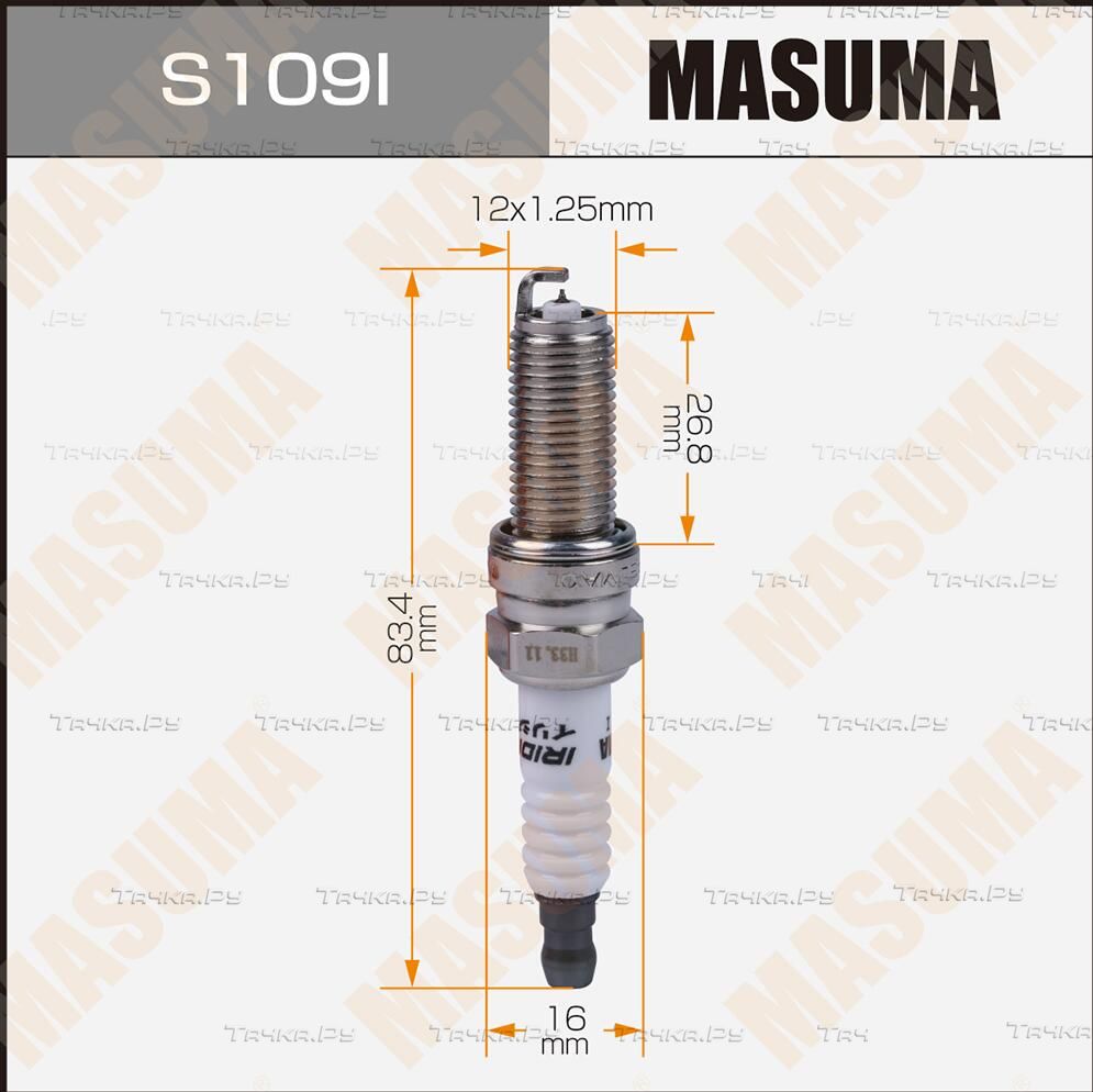 Свеча зажигания Masuma для Kia Optima IV 2015-2026. Артикул S109I