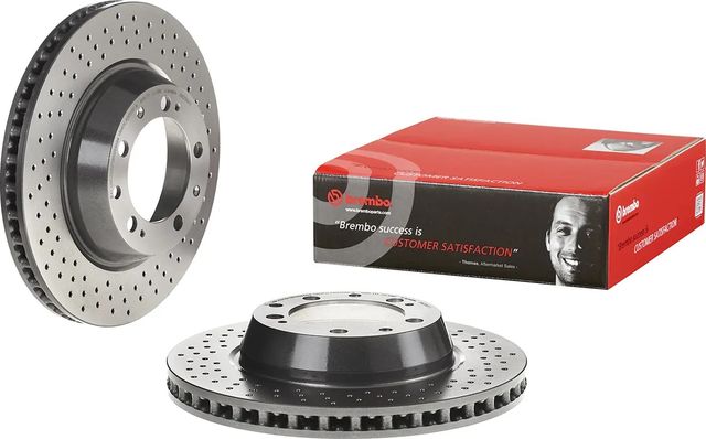 Тормозной диск Brembo PRIME LINE - UV Coated задний для Porsche 911 IV (993) 1995-1997. Артикул 09.C883.11