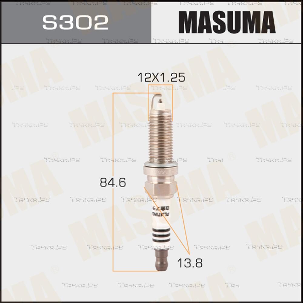 Свеча зажигания Masuma для Nissan Cube Z12 2010-2026. Артикул S302P