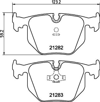 Тормозные колодки Behr-Hella. Артикул 8DB 355 008-121