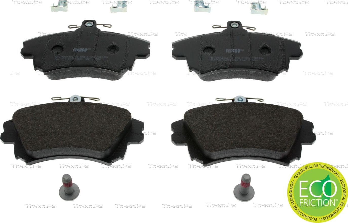 Тормозные колодки Ferodo Premier Eco Friction передние для Mitsubishi Carisma I 1995-2006. Артикул FDB1384