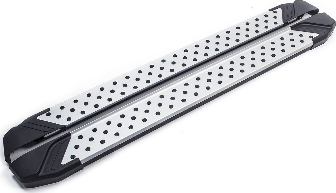 Пороги алюминиевые Rival Bmw-Style круг для Nissan Qashqai I 2006-2010. Артикул D173AL.4104.5